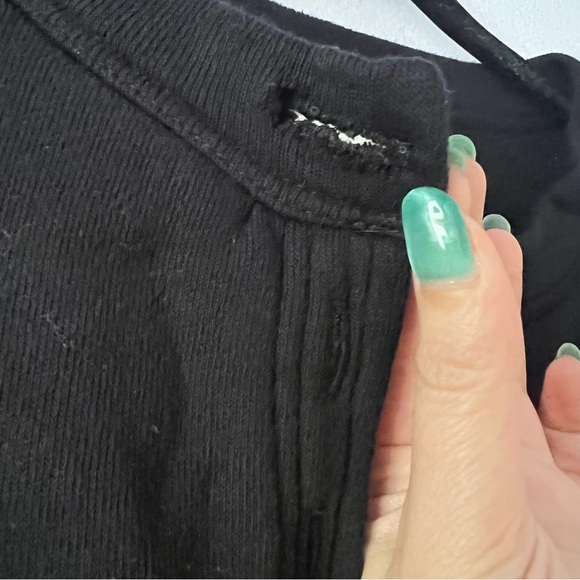 Citizens of Humanity Cora Henley Sweatshirt Black - Picture 9 of 13